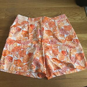 Like new Loft Floral Orange Women's Shorts